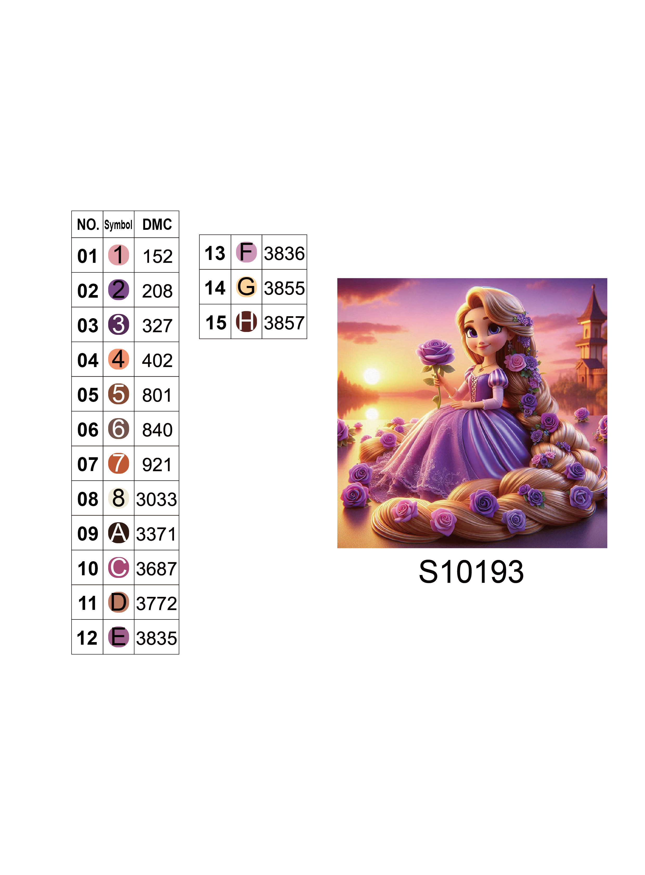 Алмазная мозаика "Волшебная принцесса в башне", 20*20см, на рамке, в кор. 21*21*2,5см, ТМ Dreamtoys