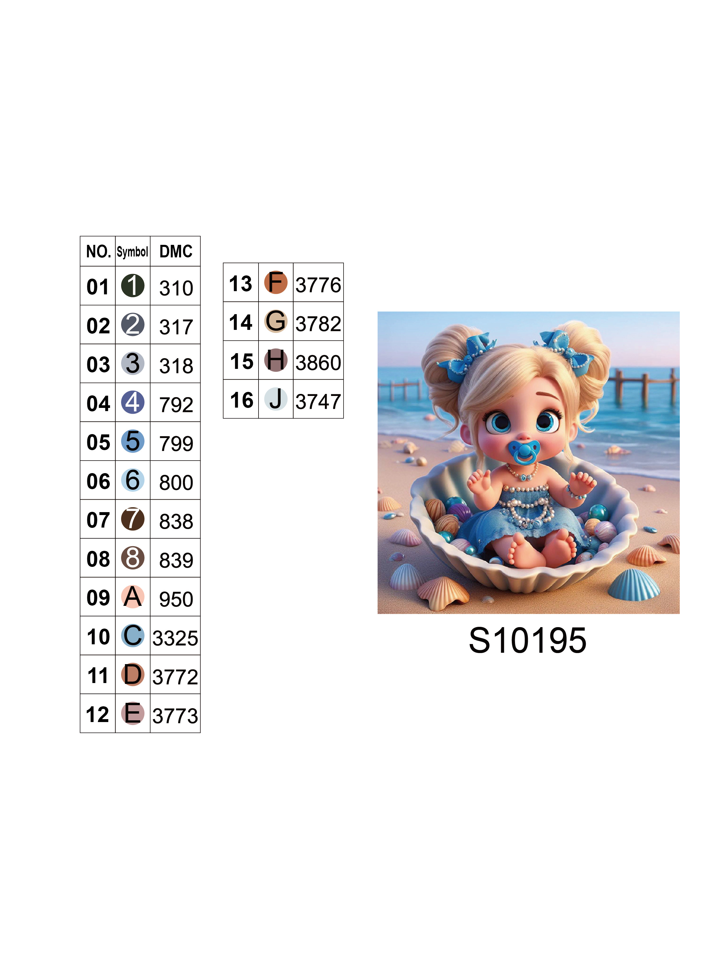 Алмазная мозаика "Крошка у моря", 20*20см, на рамке, в кор. 21*21*2,5см, ТМ Dreamtoys