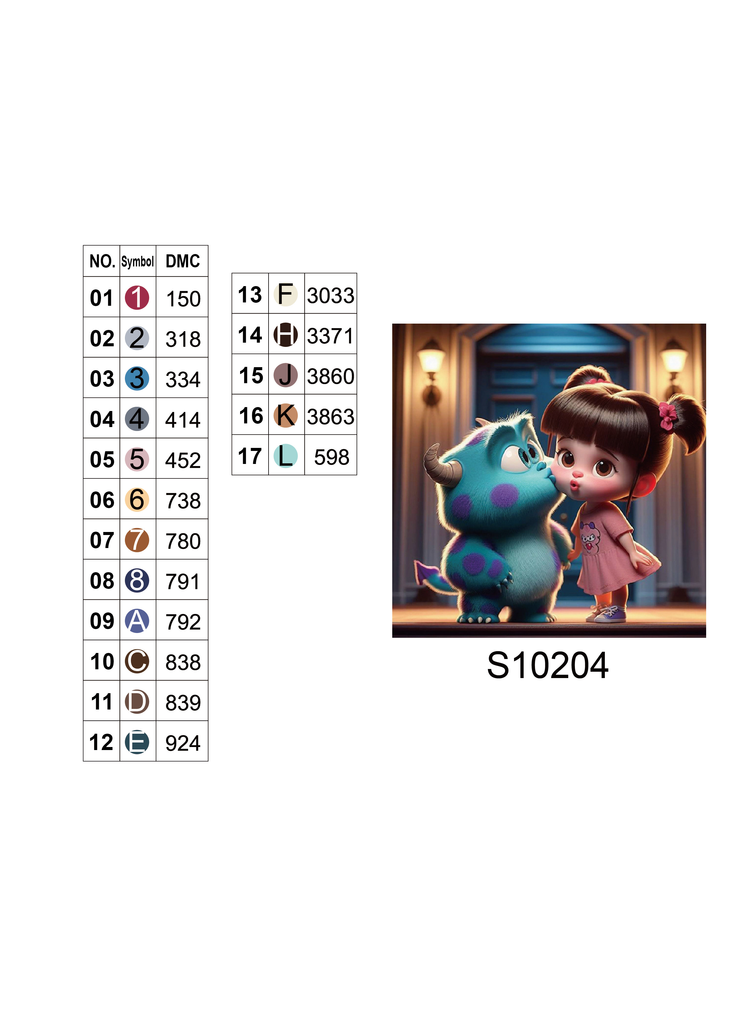 Алмазна мозаїка "Монстро-друзі", 20*20см, на рамці, в кор. 21*21*2,5см, ТМ Dreamtoys