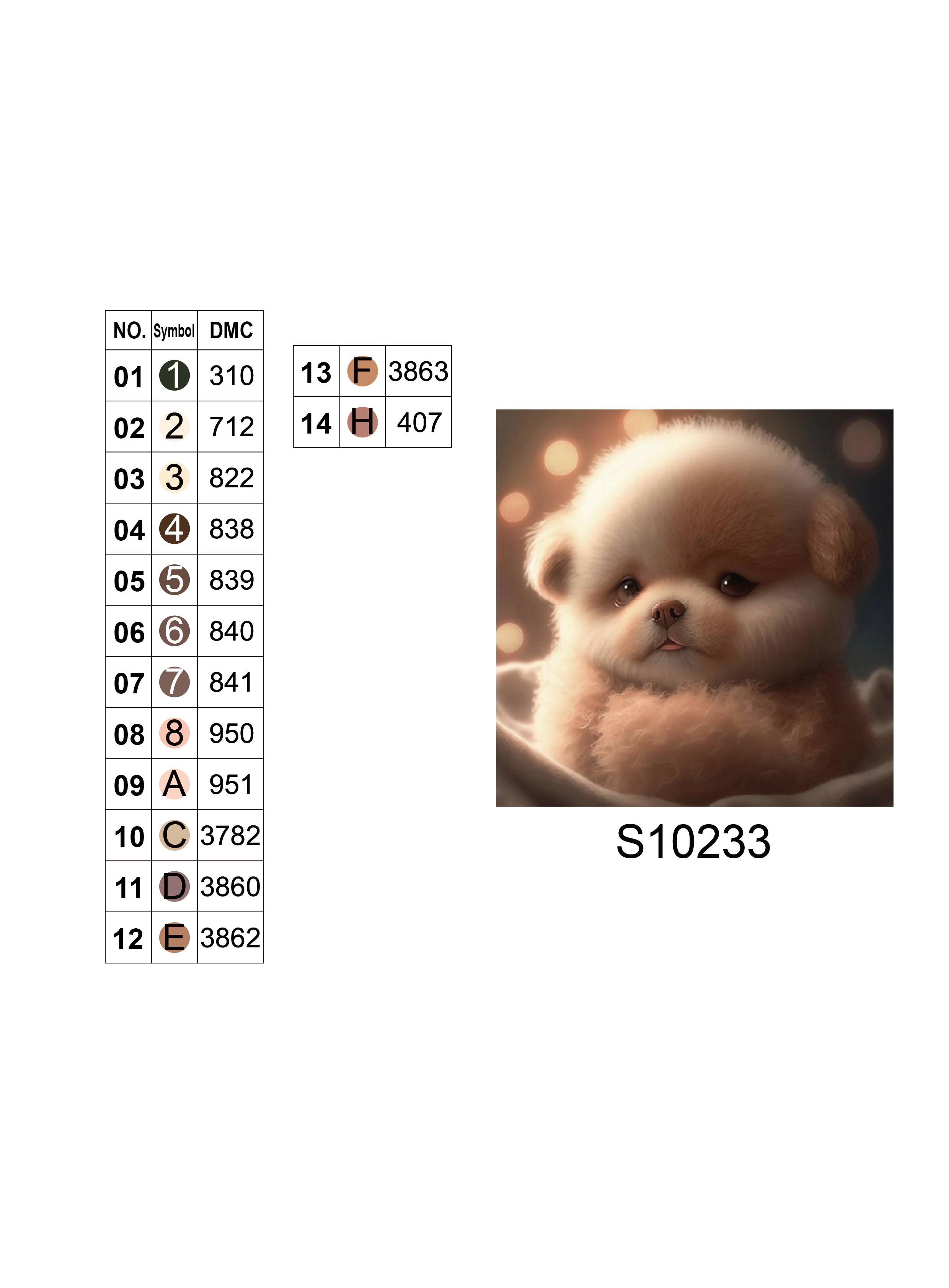 Алмазная мозаика "Милый щенок", 20*20см, на рамке, в кор. 21*21*2,5см, ТМ Dreamtoys