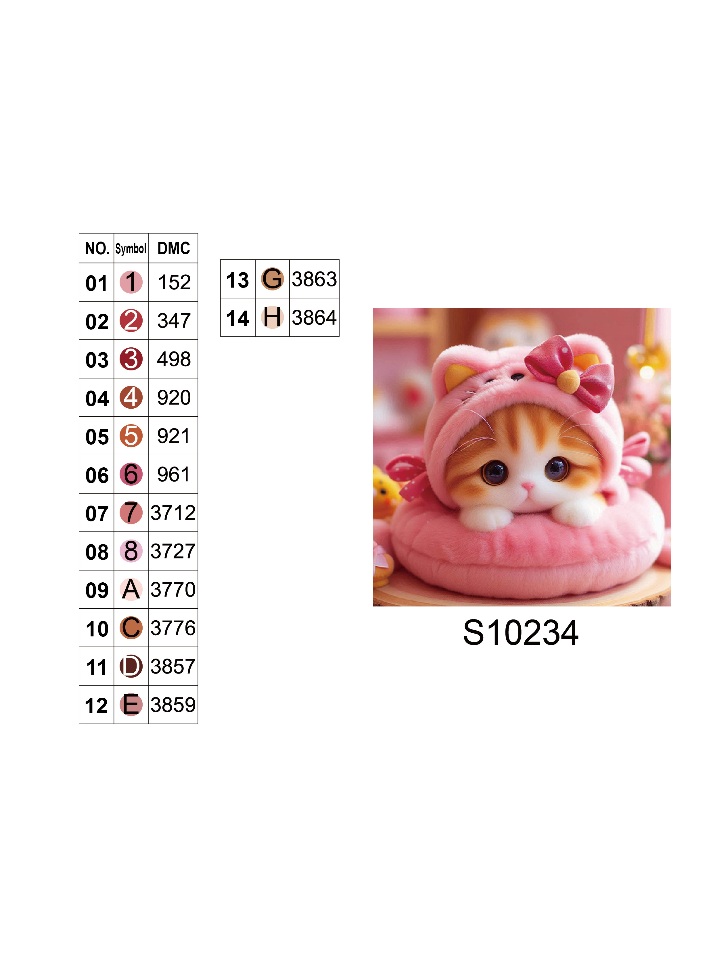 Алмазна мозаїка "Грайливе кошеня", 20*20см, на рамці, в кор. 21*21*2,5см, ТМ Dreamtoys