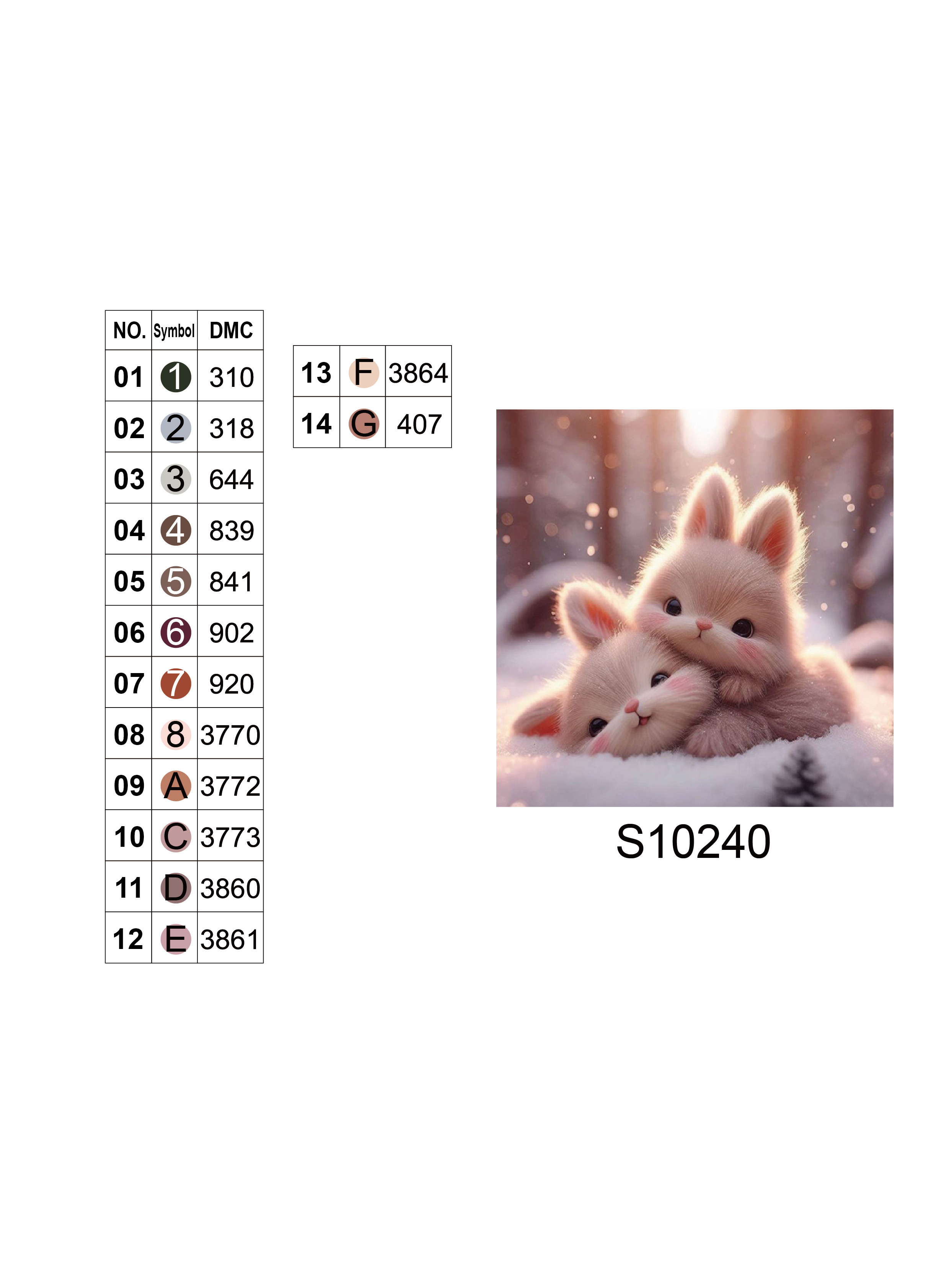 Алмазна мозаїка "Зайки", 20*20см, на рамці, в кор. 21*21*2,5см, ТМ Dreamtoys