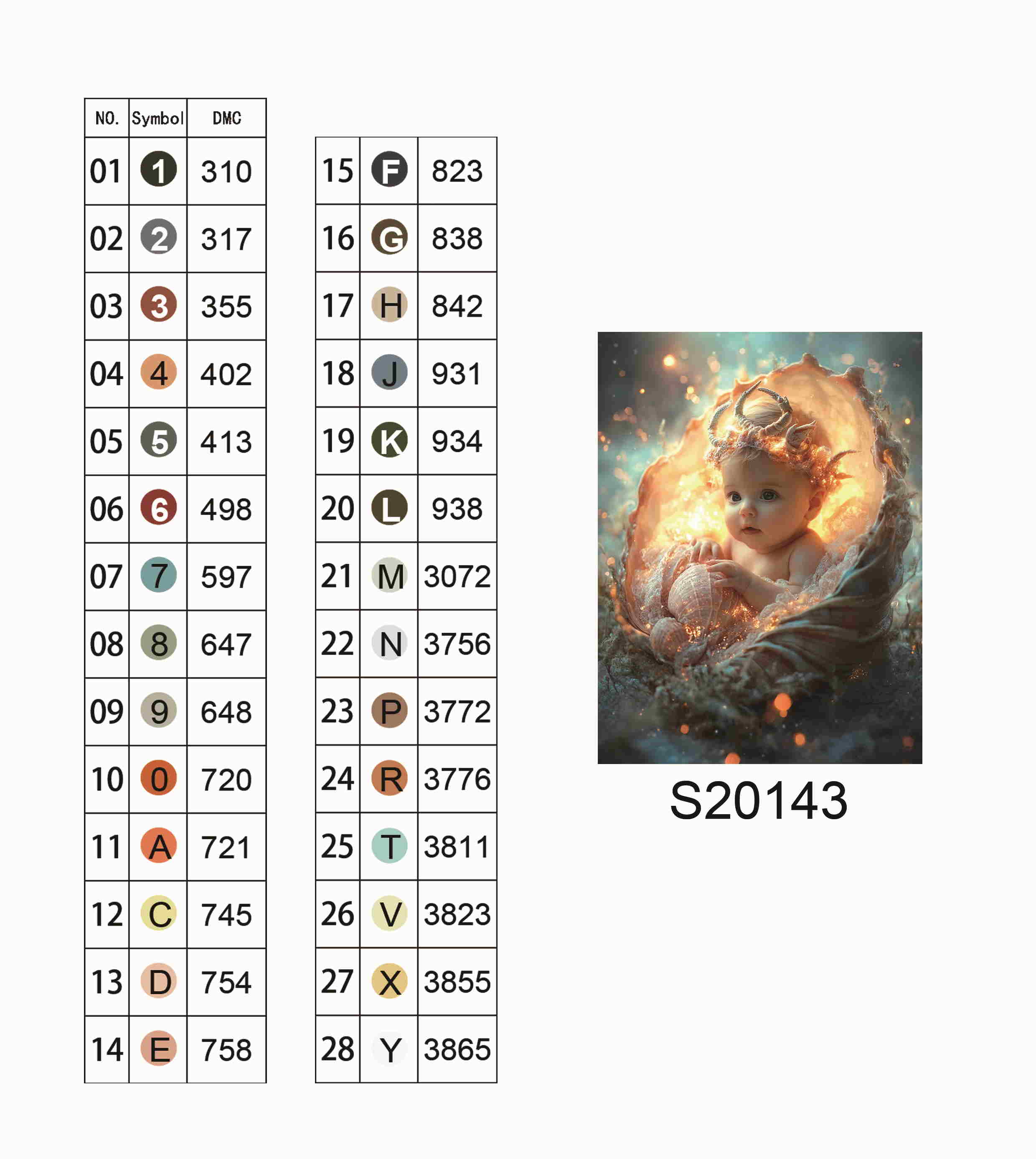 Алмазна мозаїка "Дитя океану", 30*40см, на рамці, в кор. 31*41*2,5см, ТМ Dreamtoys