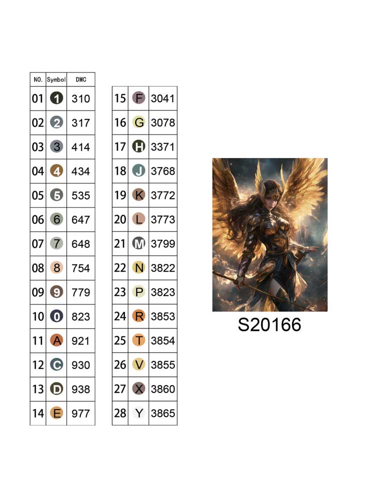 Алмазна мозаїка "Золота валькірія", 30*40см, на рамці, в кор. 31*41*2,5см, ТМ Dreamtoys