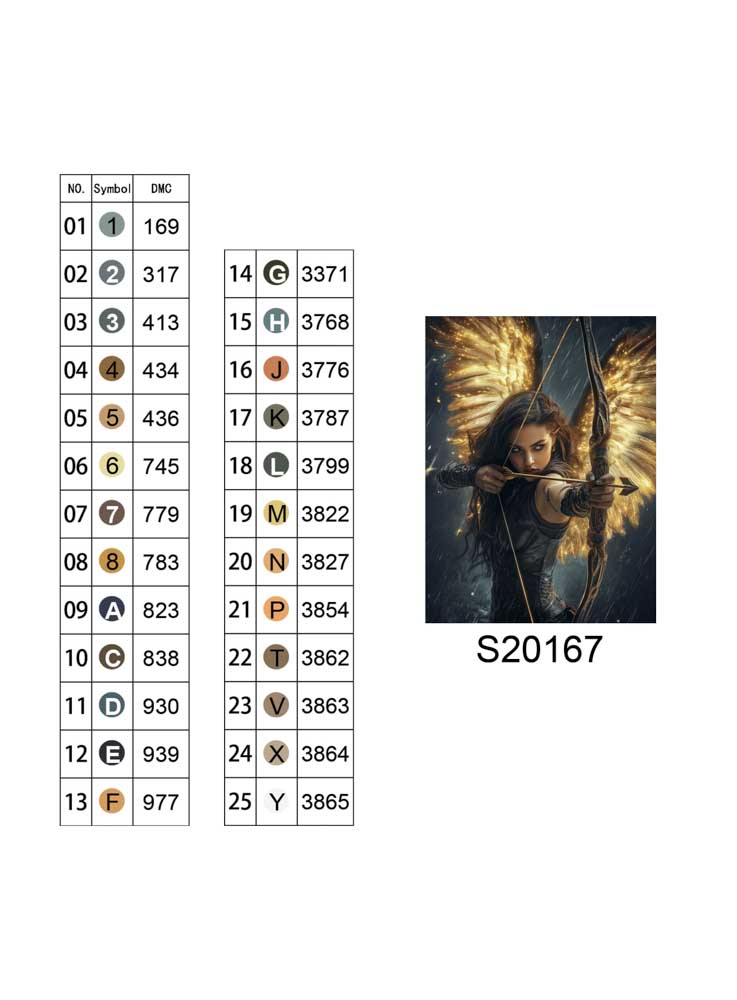 Алмазна мозаїка "Небесний лучник", 30*40см, на рамці, в кор. 31*41*2,5см, ТМ Dreamtoys