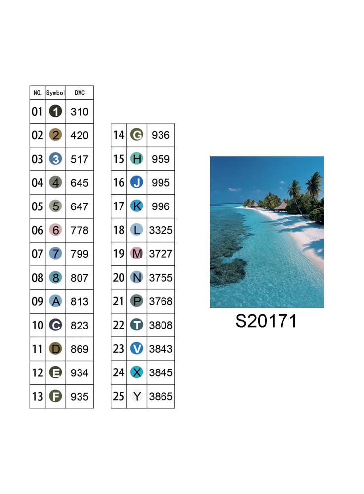 Алмазна мозаїка "Острів мрій", 30*40см, на рамці, в кор. 31*41*2,5см, ТМ Dreamtoys