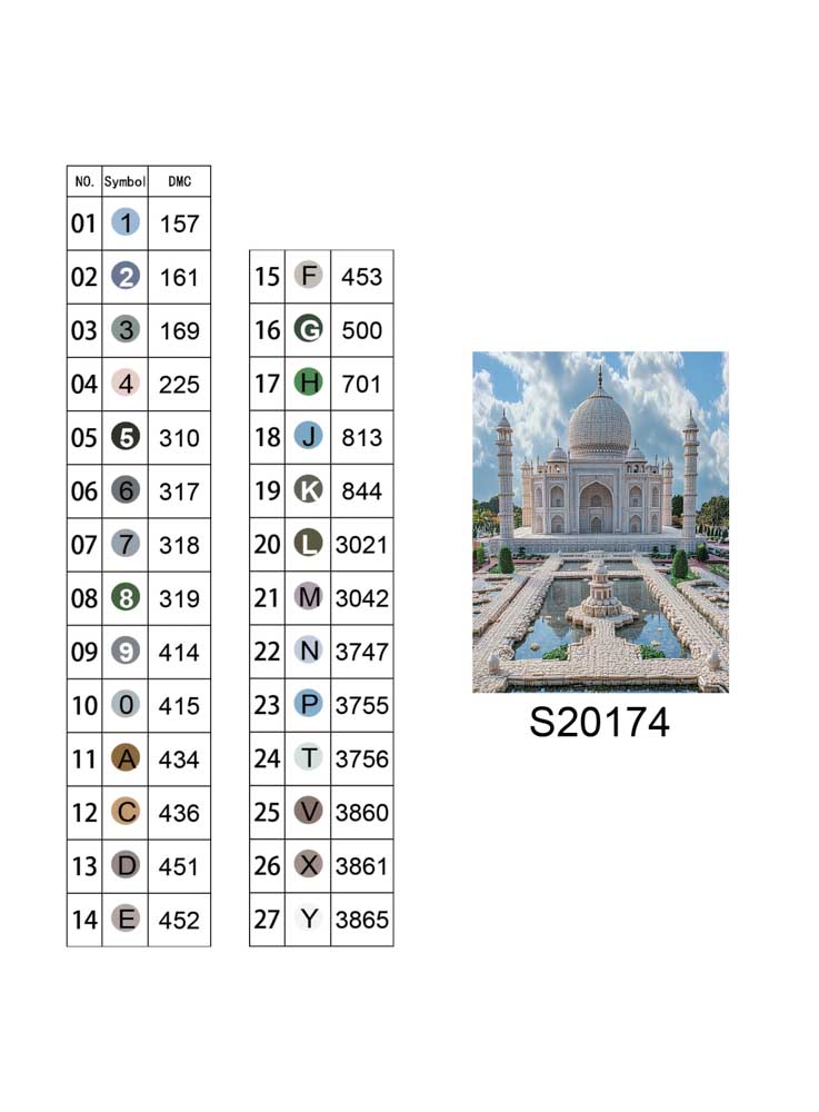 Алмазная мозаика "Тадж-Махал - символ вечной любви", 30*40см, на рамке, в кор. 31*41*2,5см, ТМ Dreamtoys