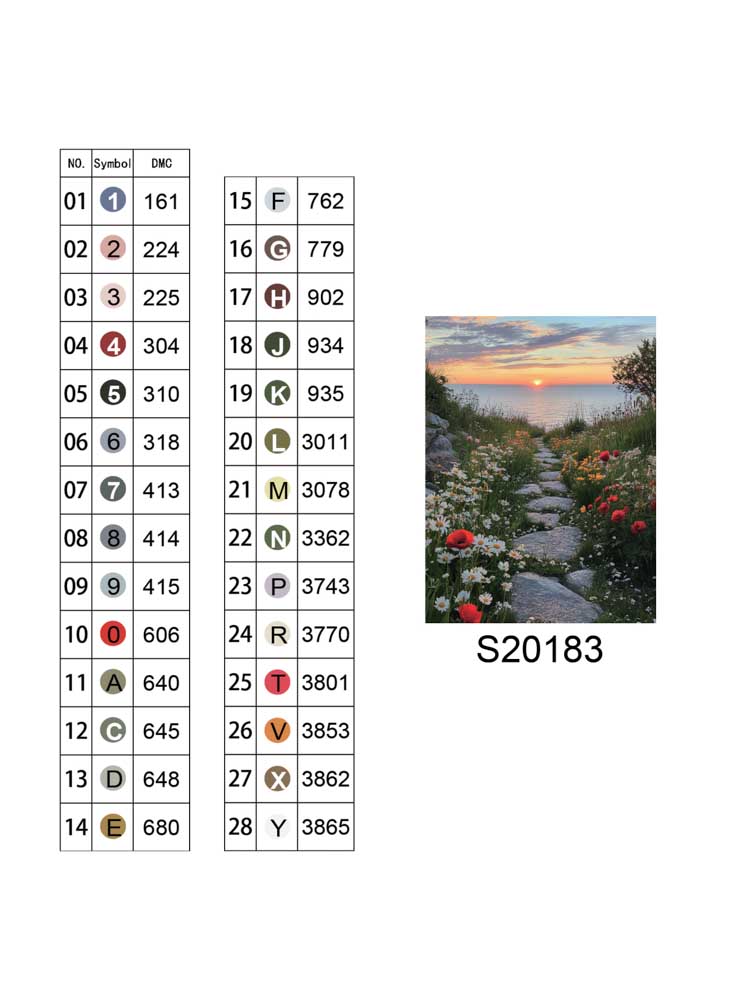 Алмазная мозаика "Тропинка к морю", 30*40см, на рамке, в кор. 31*41*2,5см, ТМ Dreamtoys