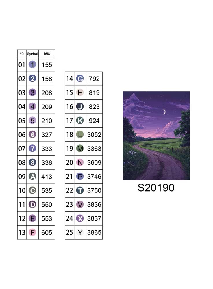 Алмазная мозаика "Сиреневые сумерки", 30*40см, на рамке, в кор. 31*41*2,5см, ТМ Dreamtoys