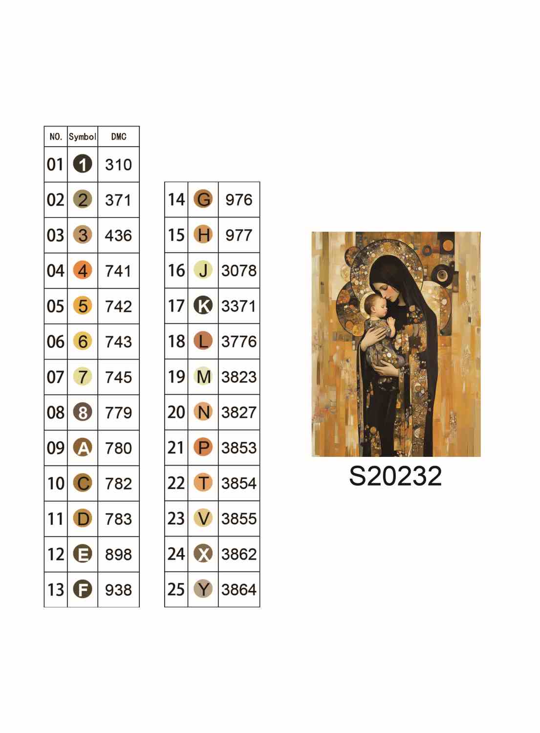 Алмазная мозаика "Золотое объятие", 30*40см, на рамке, в кор. 31*41*2,5см, ТМ Dreamtoys