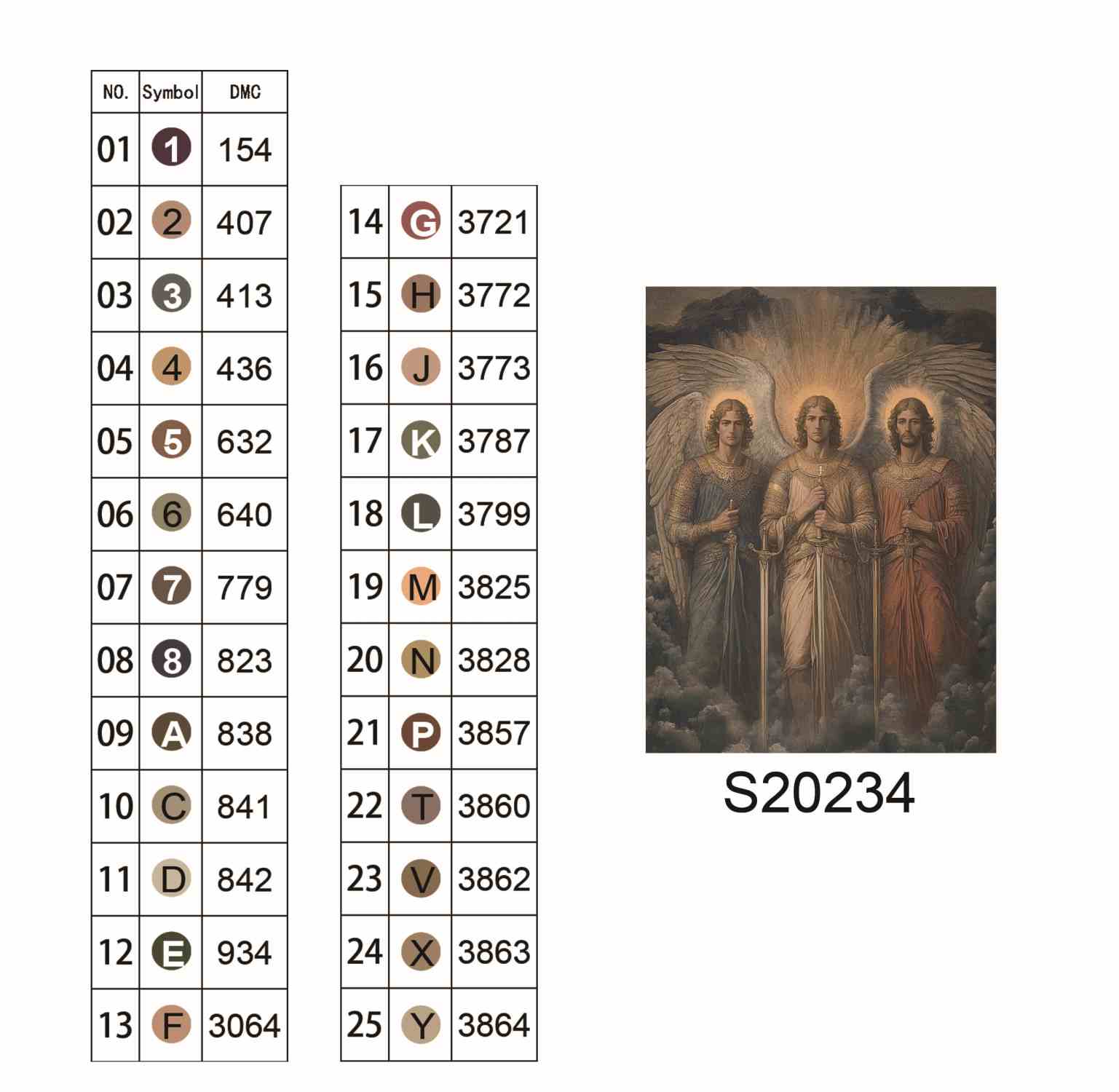 Алмазная мозаика "Небесные стражи", 30*40см, на рамке, в кор. 31*41*2,5см, ТМ Dreamtoys