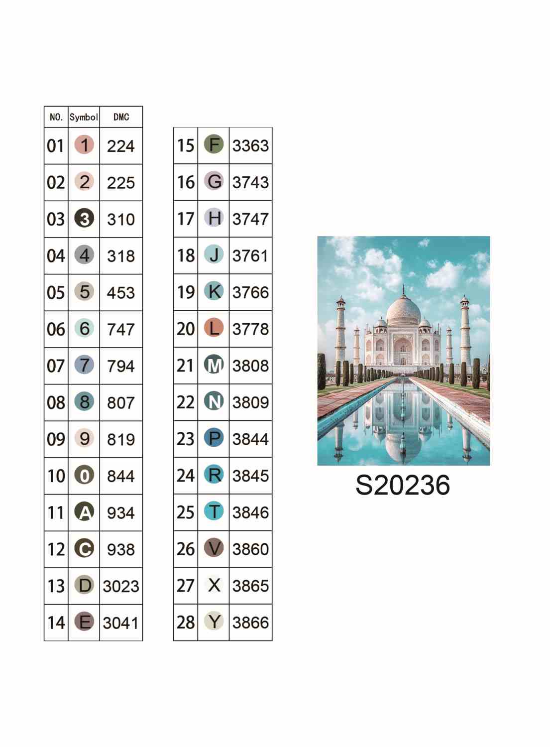 Алмазная мозаика "Тадж-Махал: Чудо света", 30*40см, на рамке, в кор. 31*41*2,5см, ТМ Dreamtoys