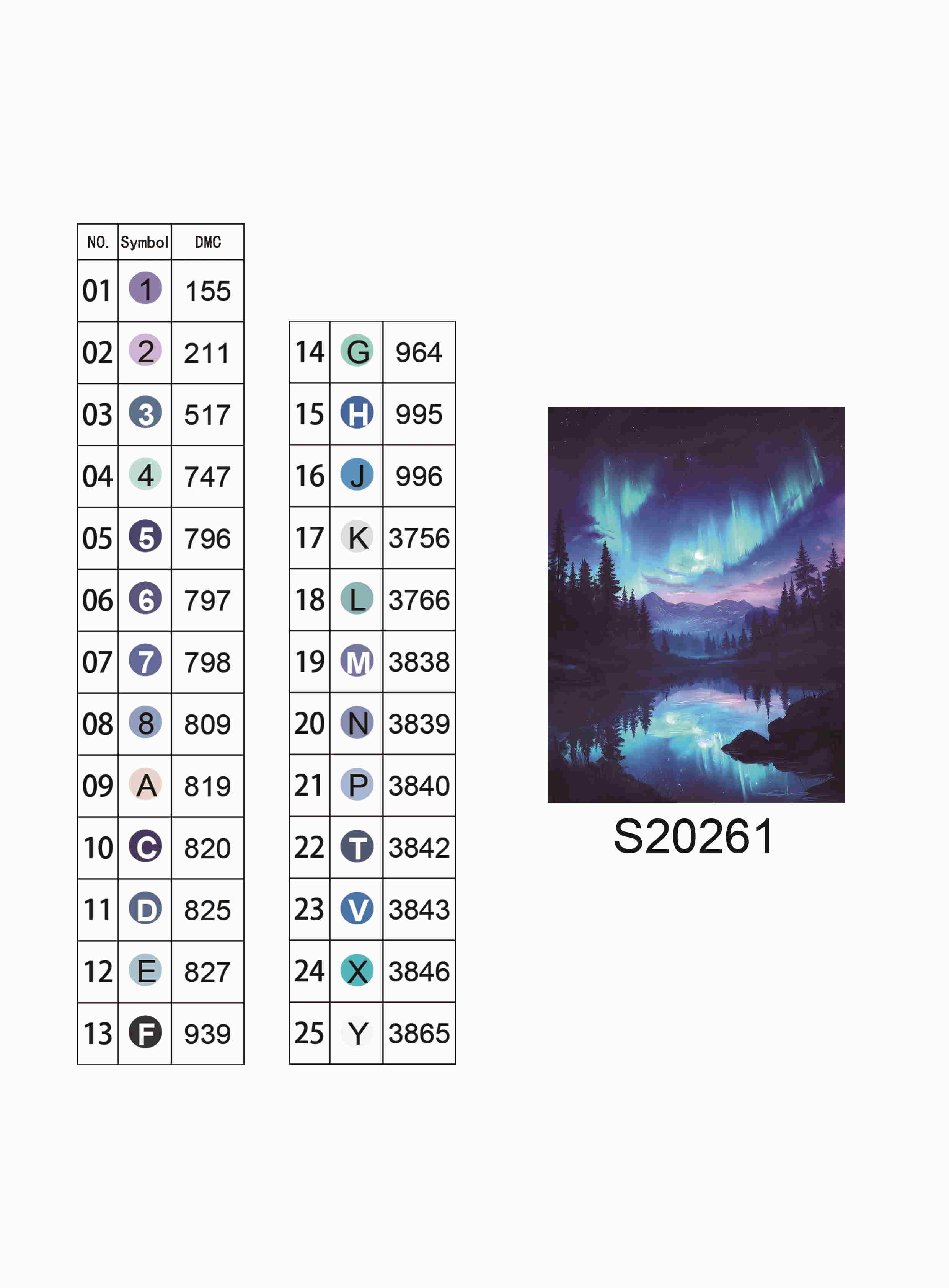 Алмазная мозаика "Небесное отражение", 30*40см, на рамке, в кор. 31*41*2,5см, ТМ Dreamtoys