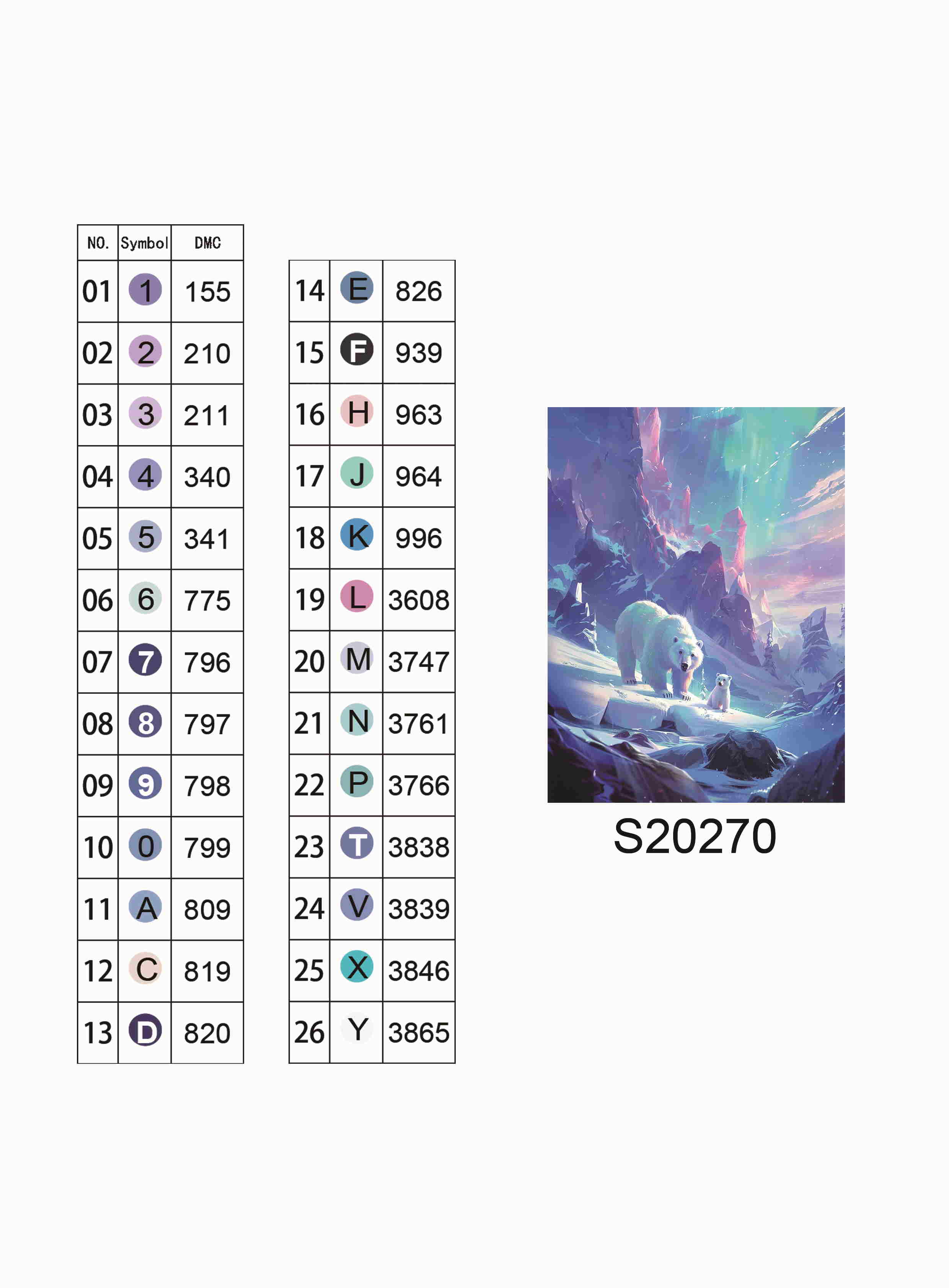 Алмазна мозаїка "Полярні ведмеді", 30*40см, на рамці, в кор. 31*41*2,5см, ТМ Dreamtoys