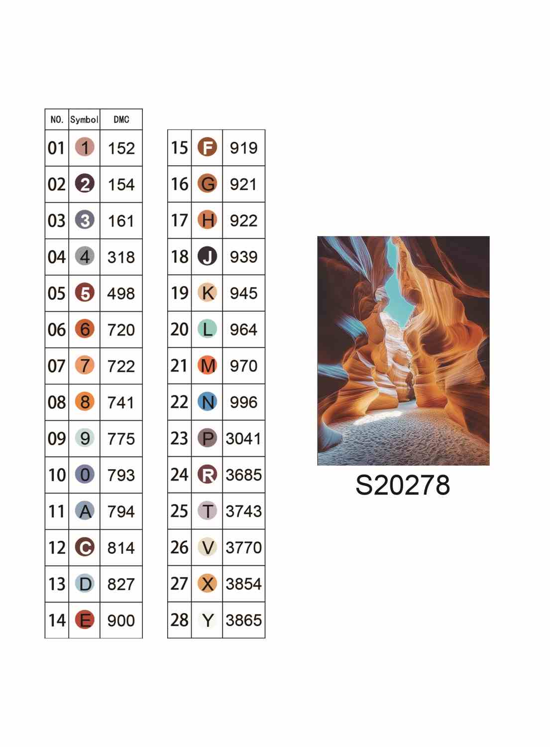 Алмазна мозаїка "Каньйон Антилопи", 30*40см, на рамці, в кор. 31*41*2,5см, ТМ Dreamtoys