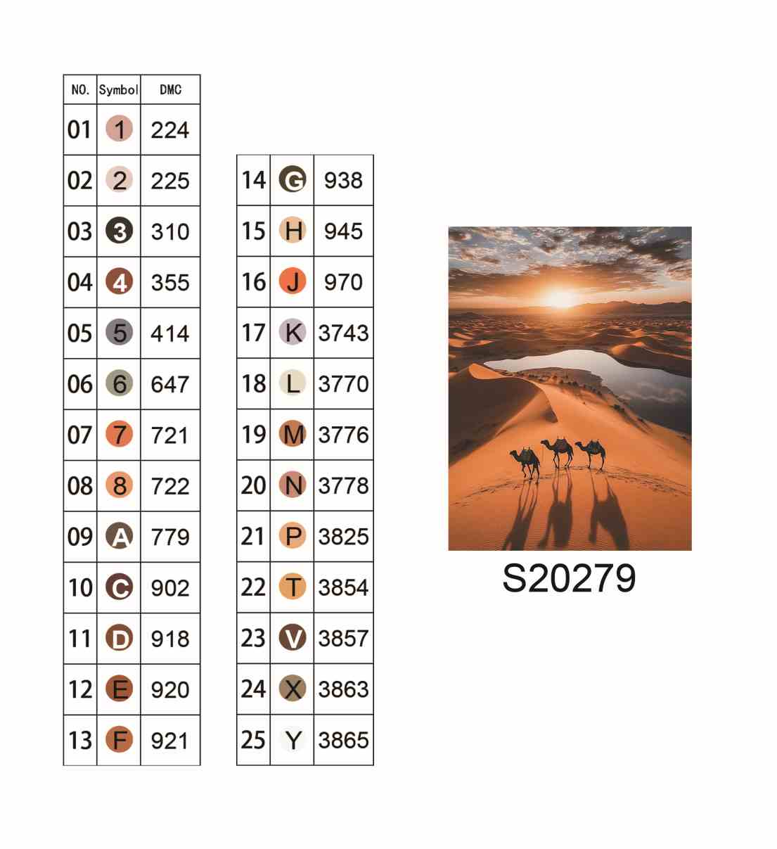 Алмазна мозаїка "Схід сонця у пустелі", 30*40см, на рамці, в кор. 31*41*2,5см, ТМ Dreamtoys