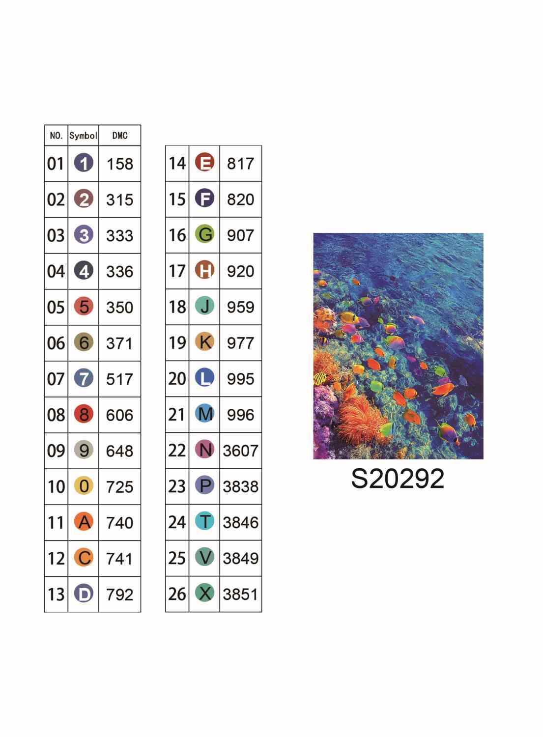 Алмазна мозаїка "Яскравий риф", 30*40см, на рамці, в кор. 31*41*2,5см, ТМ Dreamtoys