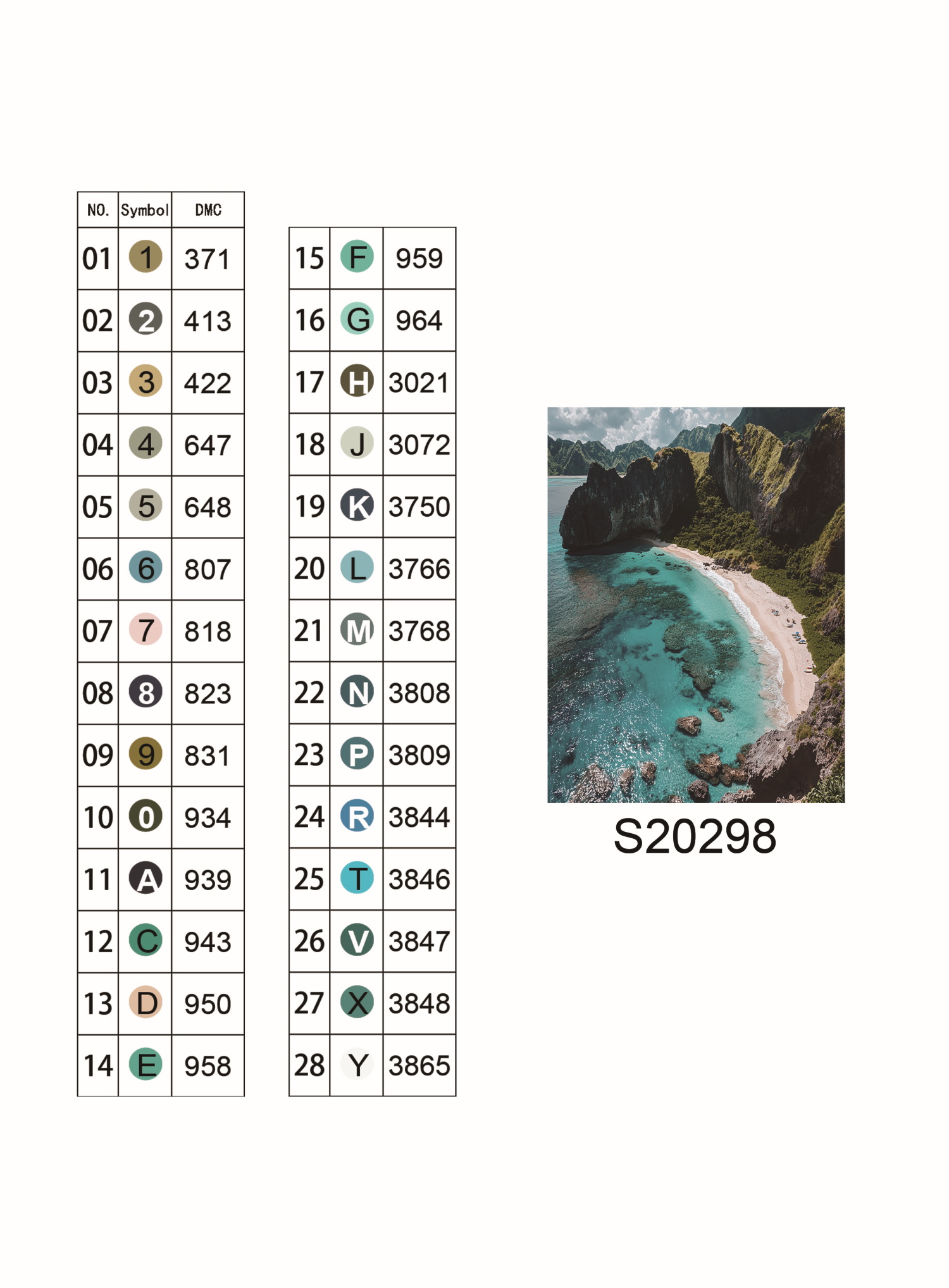 Алмазна мозаїка "Берегова гармонія", 30*40см, на рамці, в кор. 31*41*2,5см, ТМ Dreamtoys