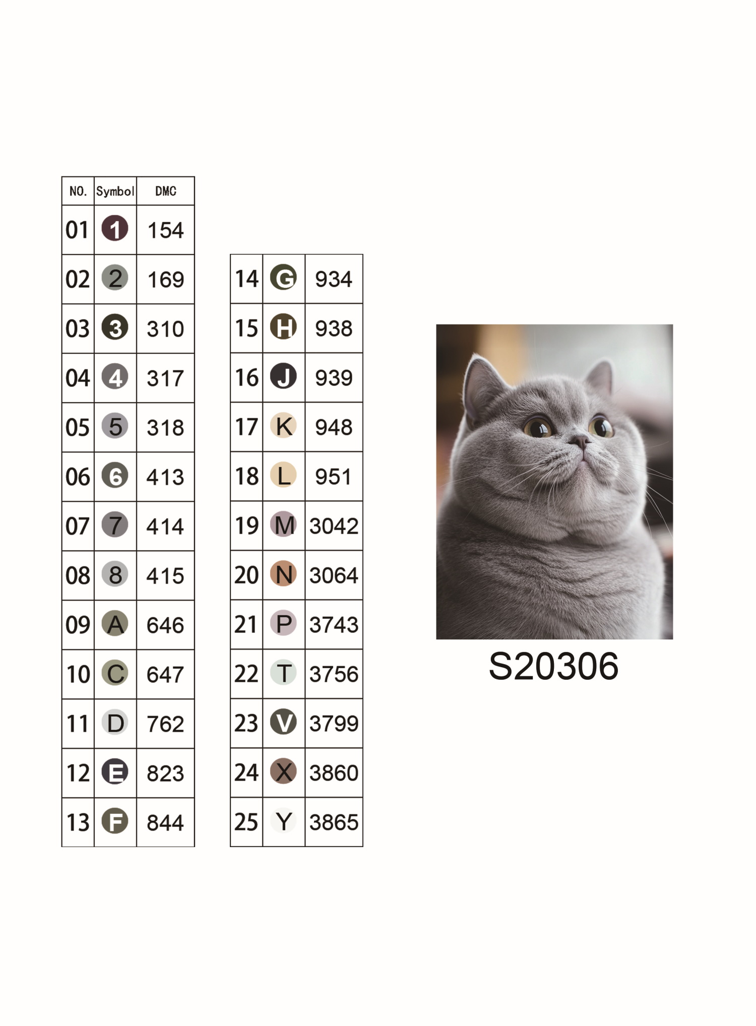 Алмазная мозаика "Серый британский котик", 30*40см, на рамке, в кор. 31*41*2,5см, ТМ Dreamtoys