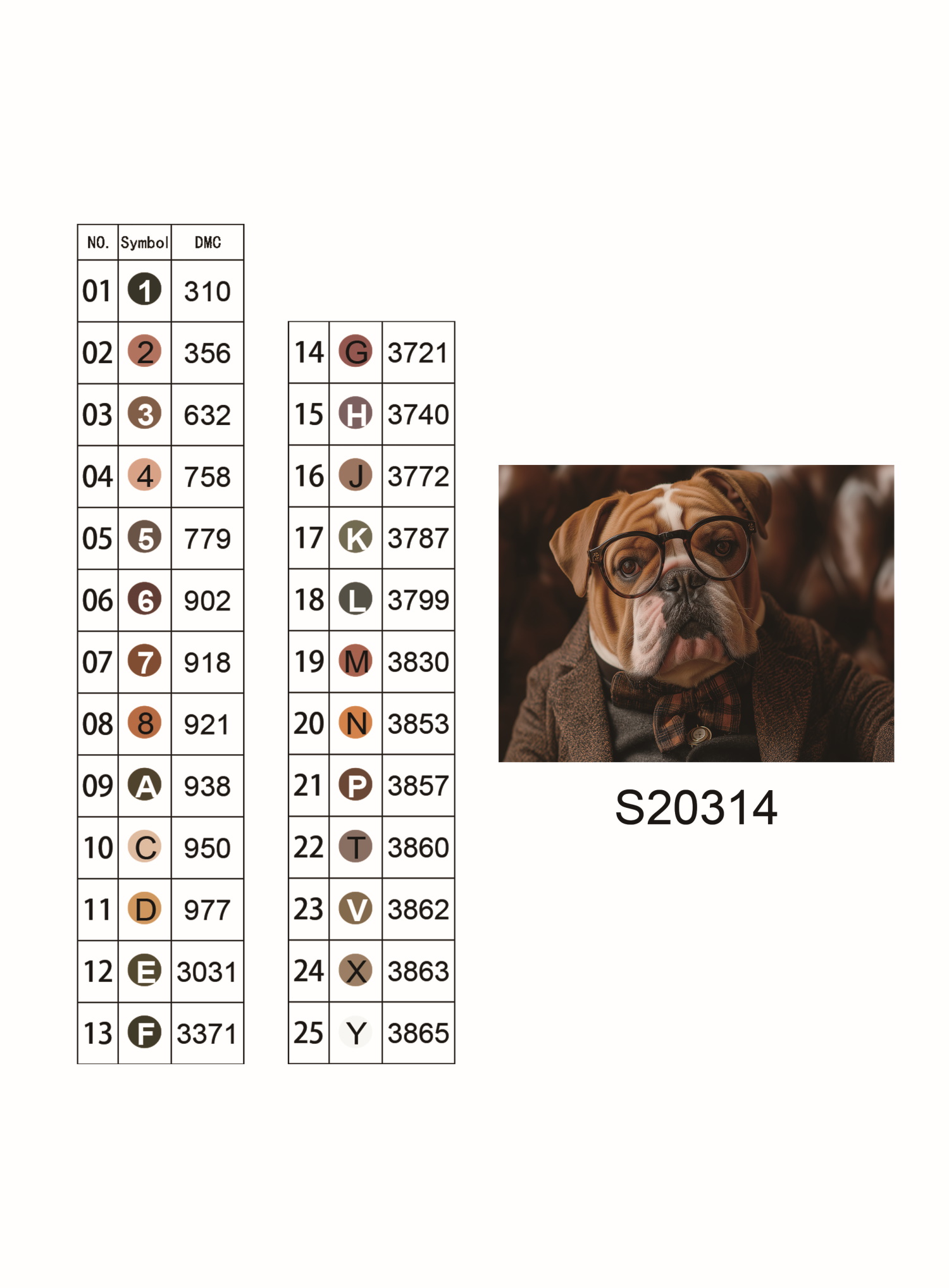 Алмазная мозаика "Деловой пёс", 30*40см, на рамке, в кор. 31*41*2,5см, ТМ Dreamtoys