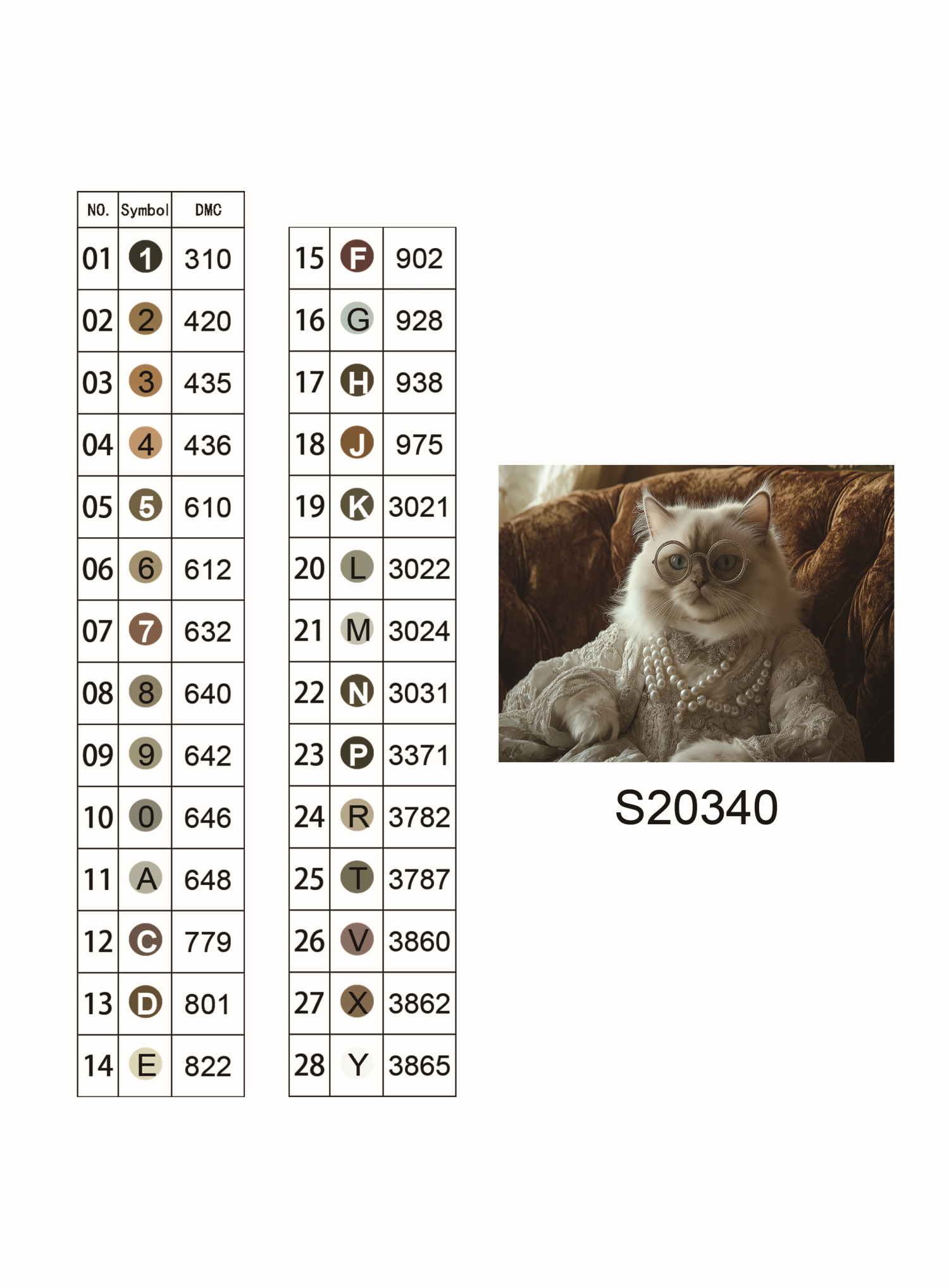 Алмазная мозаика "Королевские усики", 30*40см, на рамке, в кор. 31*41*2,5см, ТМ Dreamtoys