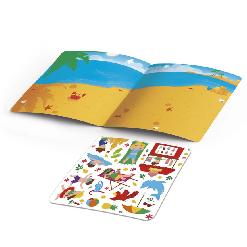 Набор для творчества с наклейками "Пляж", пак.19*17см , ТМ Vladi Toys, Украина