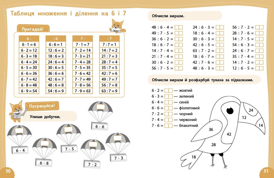 Книга Літній тренажер. Математика. Я йду в 3 клас, 21,5*16,5см, ТМ УЛА, Украина