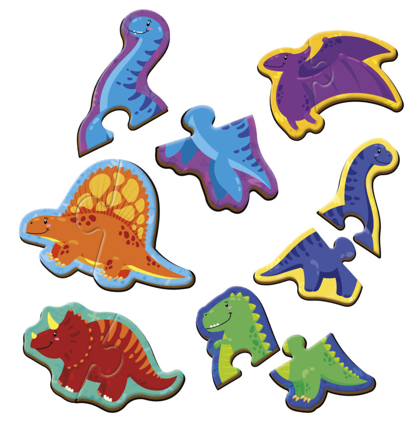 Пазлы магнитные "Динозавры", ТМ Vladi Toys, Украина