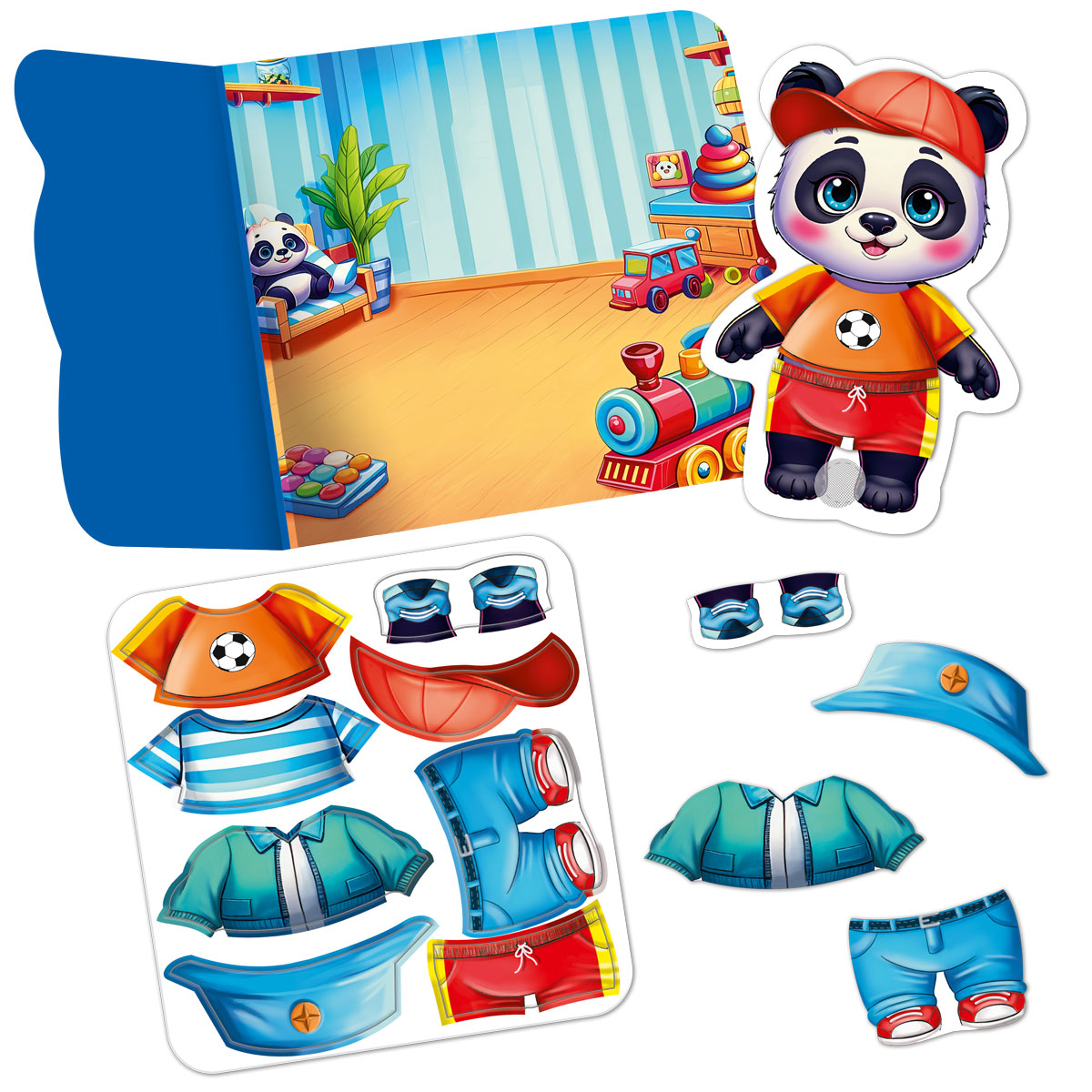 Гра розвиваюча з липучками "Панда", ТМ Vladi Toys, Україна