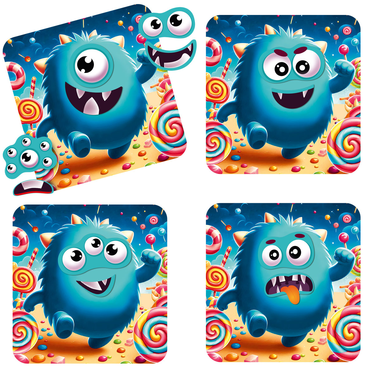 Игра развивающая магнитная "Эмоции Монстрика" (укр), ТМ Vladi Toys, Украина