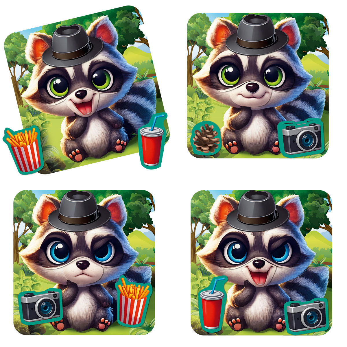 Игра развивающая магнитная "Эмоции Єнота" (укр), ТМ Vladi Toys, Украина