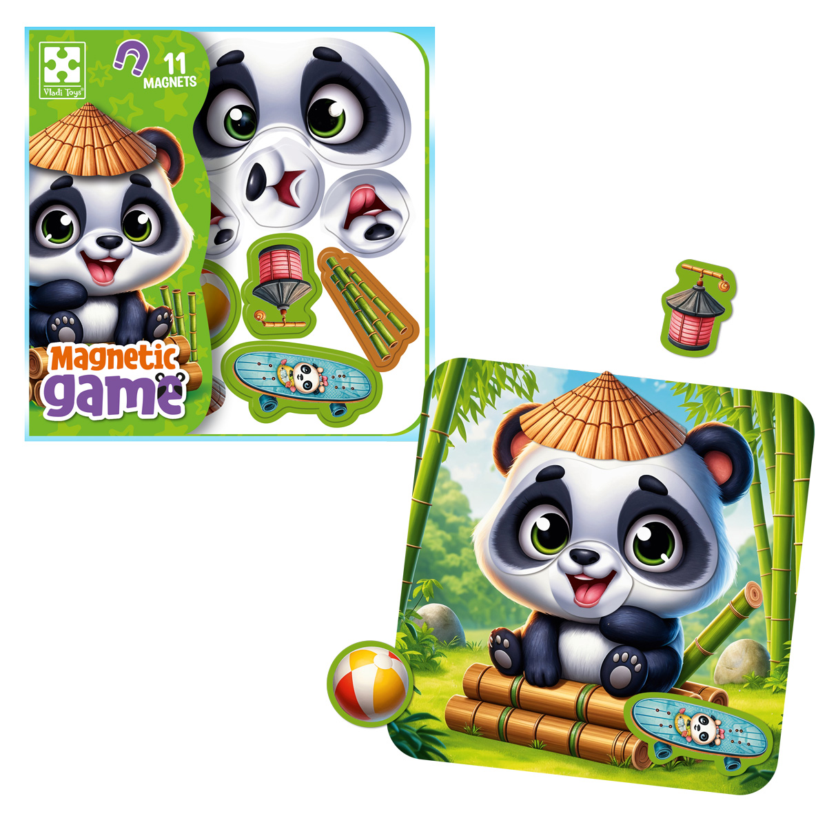 Игра развивающая магнитная "Эмоции Пандочки" (укр), ТМ Vladi Toys, Украина