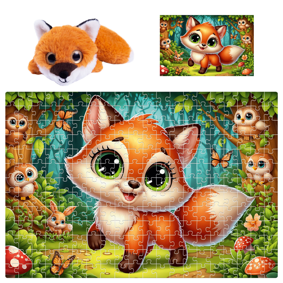 Пазли De.tail. Лисеня 260 деталей, ТМ Vladi Toys, Україна