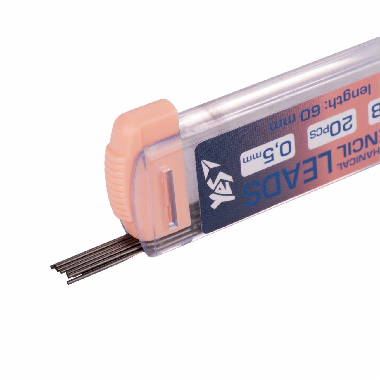 Набор грифелей для карандашей "Fusion" HB 0,5*60мм, контейнер 7*1см, ТМ YES, Украина