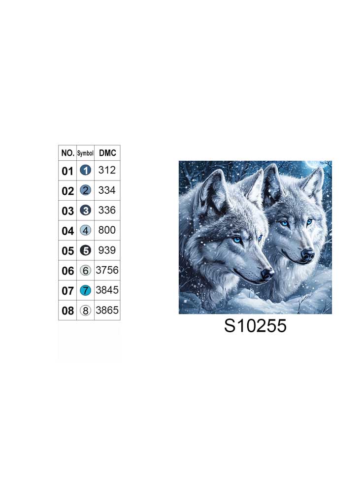 Алмазная мозаика "Взгляд хищников", 20*20см, на рамке, в кор. 21*21*2,5см, ТМ Dreamtoys