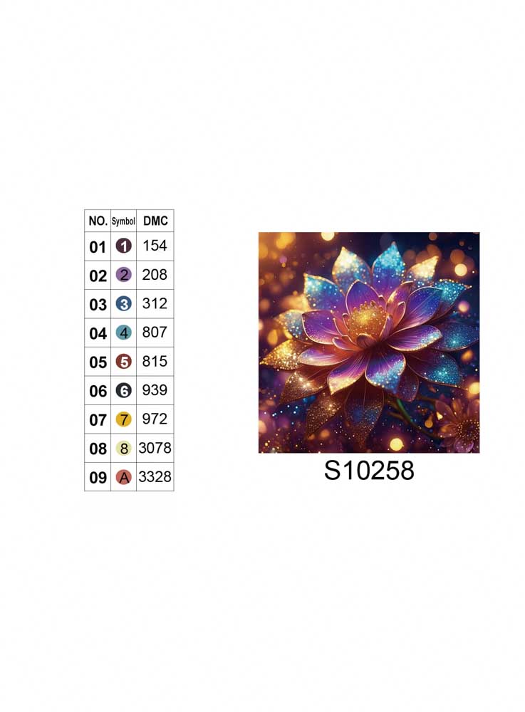 Алмазная мозаика "Космический цветок", 20*20см, на рамке, в кор. 21*21*2,5см, ТМ Dreamtoys