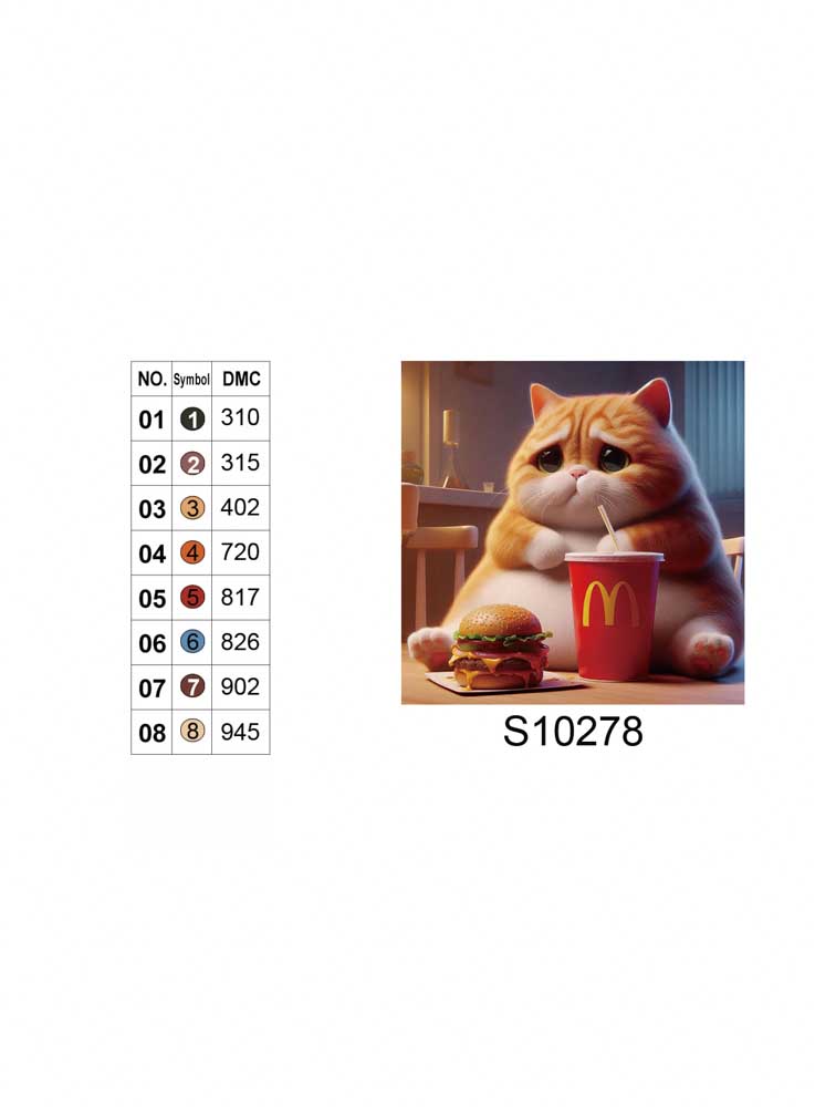 Алмазная мозаика "Обжора", 20*20см, на рамке, в кор. 21*21*2,5см, ТМ Dreamtoys