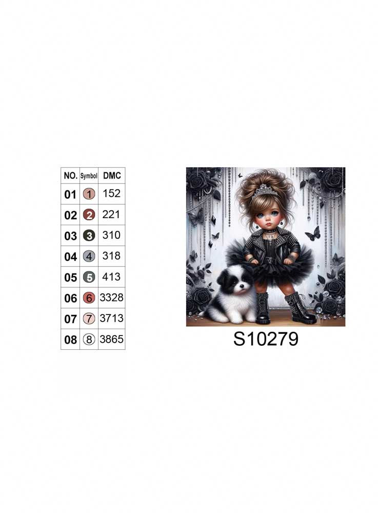 Алмазная мозаика "Рокерша", 20*20см, на рамке, в кор. 21*21*2,5см, ТМ Dreamtoys