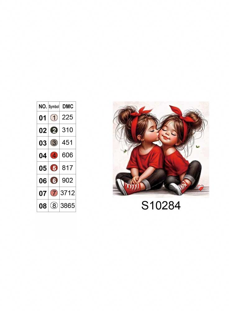 Алмазная мозаика "Сестрички", 20*20см, на рамке, в кор. 21*21*2,5см, ТМ Dreamtoys