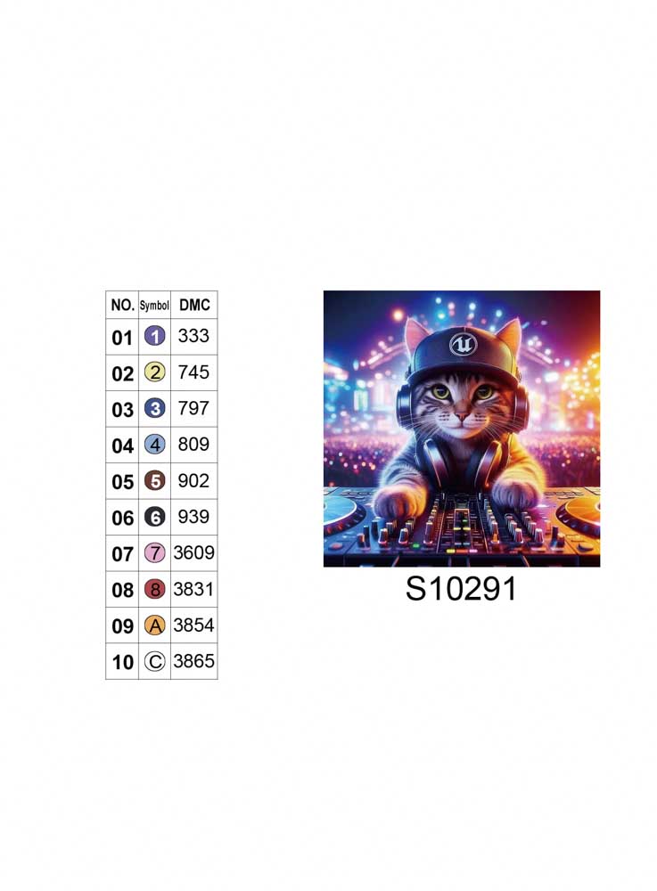 Алмазная мозаика "Диджей", 20*20см, на рамке, в кор. 21*21*2,5см, ТМ Dreamtoys