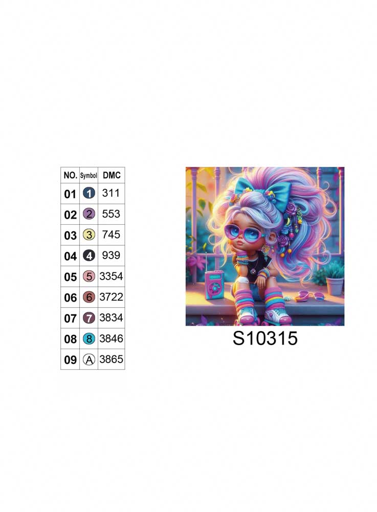 Алмазна мозаїка "На стилі", 20*20см, на рамці, в кор. 21*21*2,5см, ТМ Dreamtoys