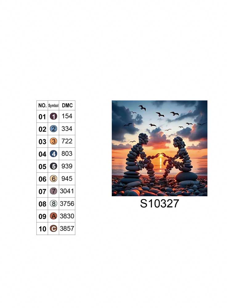 Алмазная мозаика "Любовь в камне", 20*20см, на рамке, в кор. 21*21*2,5см, ТМ Dreamtoys