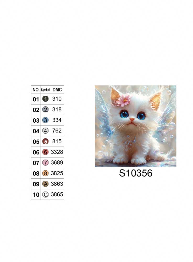 Алмазна мозаїка "Пухнасте янголятко", 20*20см, на рамці, в кор. 21*21*2,5см, ТМ Dreamtoys