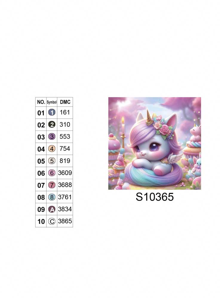 Алмазная мозаика "Единорожка в розовом мире", 20*20см, на рамке, в кор. 21*21*2,5см, ТМ Dreamtoys