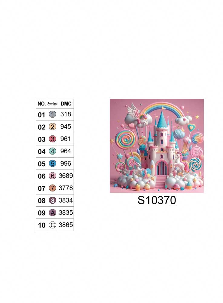 Алмазная мозаика "Волшебный замок сладостей", 20*20см, на рамке, в кор. 21*21*2,5см, ТМ Dreamtoys