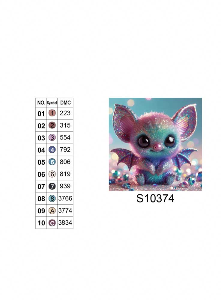 Алмазна мозаїка "Мишка-чарівниця в блискітках", 20*20см, на рамці, в кор. 21*21*2,5см, ТМ Dreamtoys