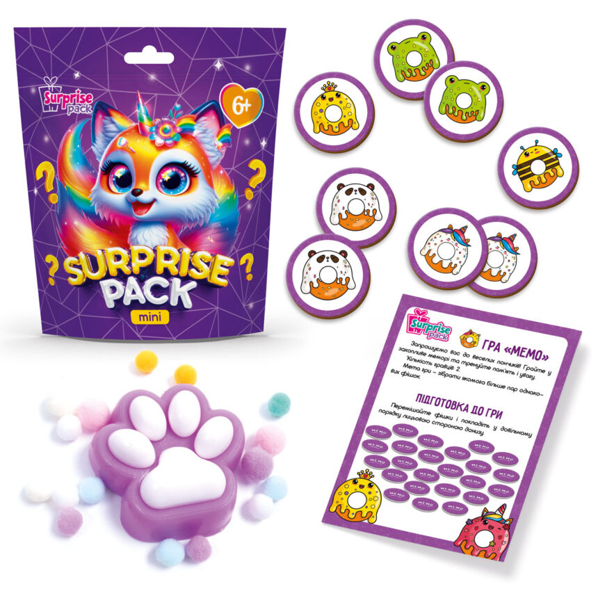 Набір для творчості Vladi Toys із сюрпризами "Surprise Pack Mini 3", ТМ Vladi Toys, Україна