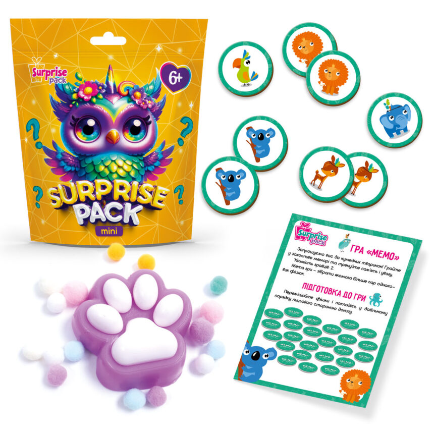 Набор для творчества Vladi Toys с сюрпризами "Surprise Pack Mini 1", ТМ Vladi Toys, Украина