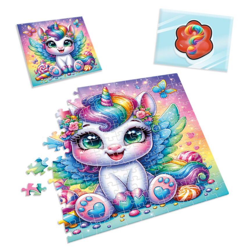 Игра развивающая пазлы с сюрпризом "Единорожка" (укр), ТМ Vladi Toys, Украина
