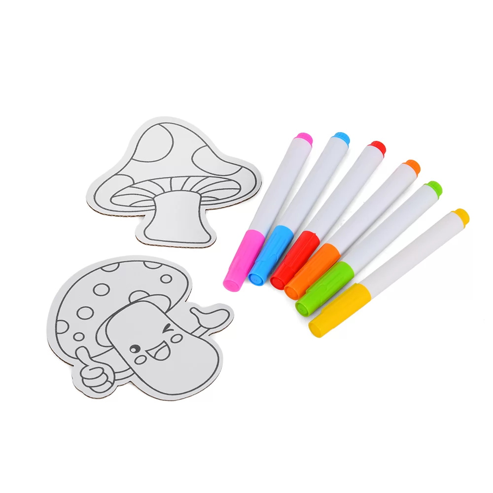 Палатка набор для творчества, дом-гриб (картон), 65*74*76см, раскраска, фломастеры, в кор.52,5*42*2,5см (8шт)